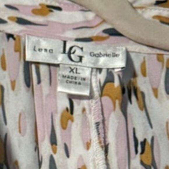 Lena Gabrielle XL Women Long Sleeved Sheer High Low Top - Picture 2 of 5